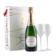 Champagne Laurent-Perrier La Cuvée + 2 Original-Gläser in Geschenkbox