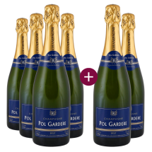 4+2 Pol Gardere Blue Label Champagne Brut | KI-generiert
