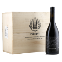 6 Flaschen Vinícola del Priorat Vi Vermell 2022 in original Holzkiste