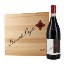 6 Fl. Braida Bricco Della Bigotta Barbera d'Asti 2020 + original Holzkiste | KI-generiert