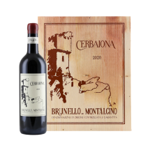 6 Fl. Cerbaiona Brunello di Montalcino 2020 + original Holzkiste | KI-generiert