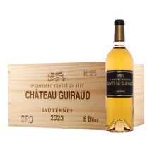 6 Fl. Château Guiraud 2023 + original Holzkiste | KI-generiert