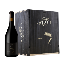6 Flaschen Domaine Lafage Cuxous 2020 in original Holzkiste | KI-generiert