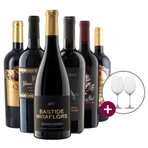 Rotwein-Premium-Selektion + zwei Rotweingläser von Schott Zwiesel