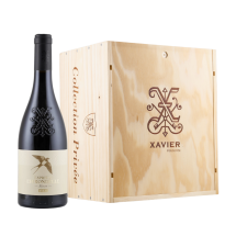 6 Flaschen Xavier Vignon Esprit de L'Hirondelle Réserve V.S.E + original Holzkiste | KI-generiert