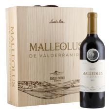 3 Flaschen Emilio Moro Malleolus de Valderramiro 2021 in original Holzkiste
