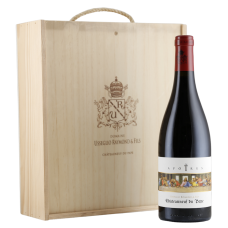 3 Flaschen Raymond Usseglio Les Apotres Châteauneuf-du-Pape 2019 in original Holzkiste