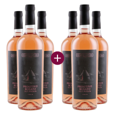 3+3 Pendio Antico Primitivo Rosato 2025 | KI-generiert