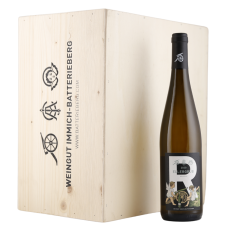 6 Flaschen Immich-Batterieberg Enkircher Ellergrub Riesling Reserve 2020 + original Holzkiste