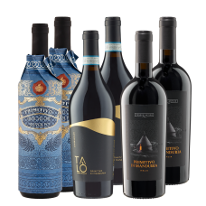 6 Flaschen Primitivo-Highlight-Paket + versandkostenfrei (D) | Weinpakete