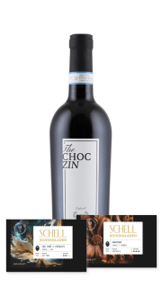 Geschenkpaket Rotwein (1*Wein + 2* Schokolade im Geschenkkarton)