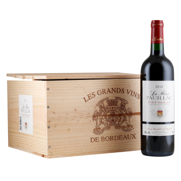 6 Fl. La Fleur Pauillac 2014 in original Holzkiste