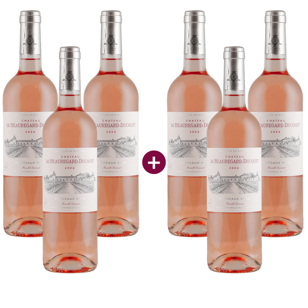 Produktbild zu 3+3 Château de Beauregard-Ducourt Bordeaux Rosé 2024 von Vignobles Ducourt