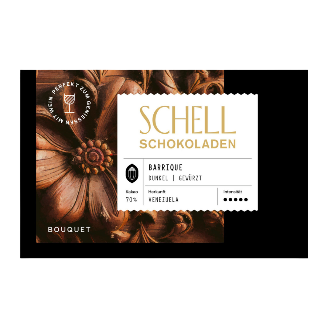 50 gr. Edelherbe Schokolade Barrique kaufen & bestellen | Silkes Weinkeller 50 gr. Edelherbe Schokolade Barrique kaufen & bestellen | Silkes Weinkeller