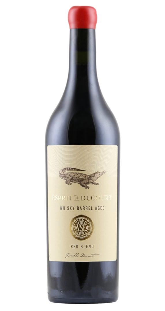 Rotwein Esprit de Ducourt Red Blend Whiskey Barrel Aged V.S.E. 2022 trocken