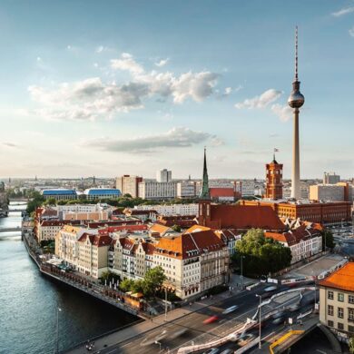 Panorama von Berlins Skyline